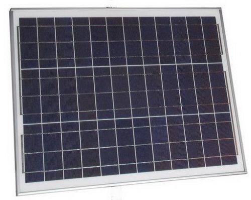 Солнечная панель, идущая в комплекте развивает мощность в 40 ватт